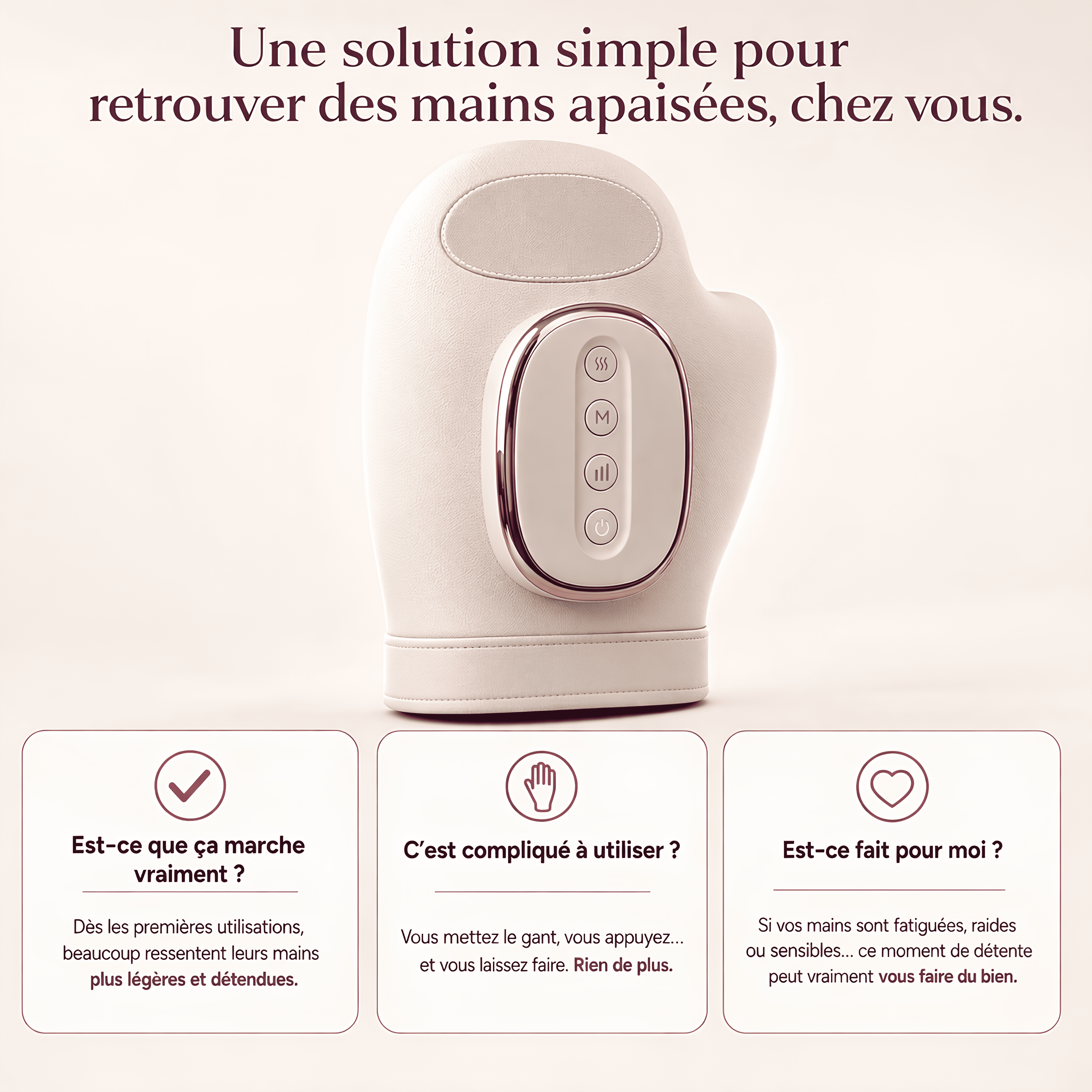 Elvora Nexera™ — Une solution simple pour soulager vos mains au quotidien